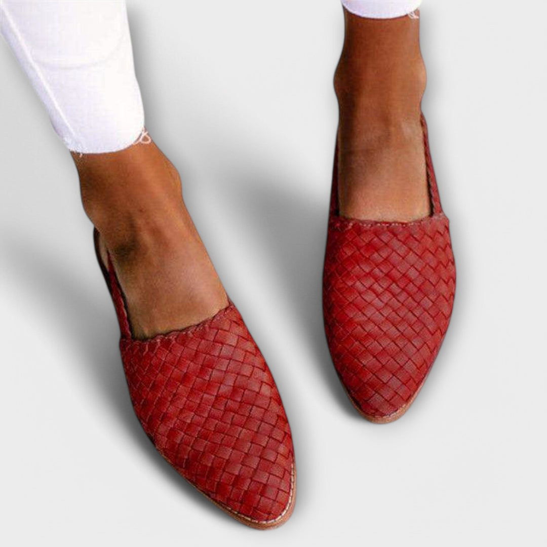 Amelia | Woven Comfort Slingback Flats