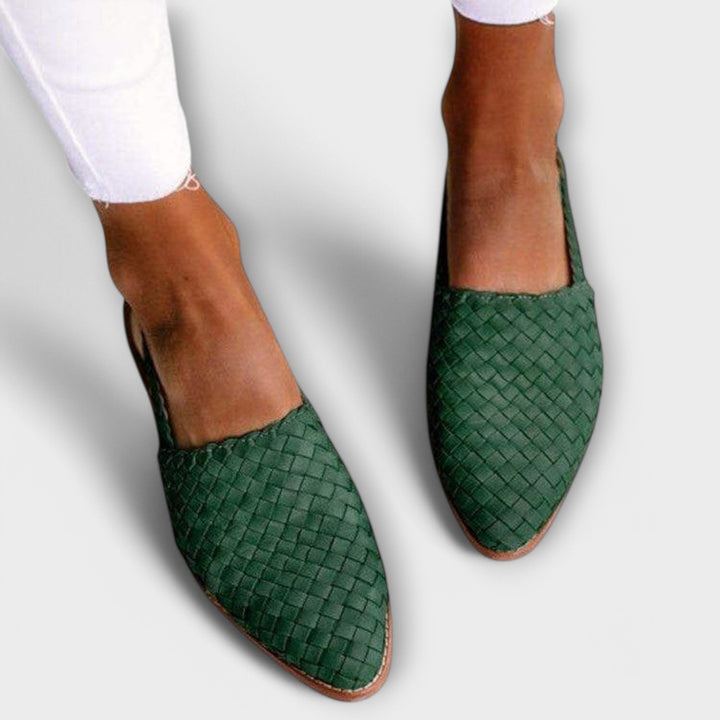Amelia | Woven Comfort Slingback Flats