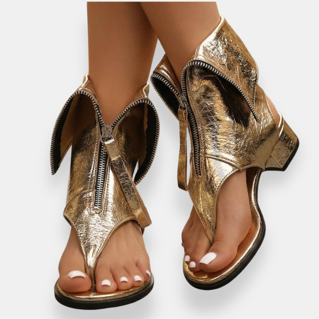 Aurora | Zip Heeled Sandals