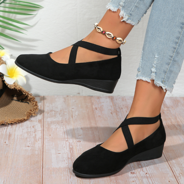 Harper | Comfort Cross-Strap Flats