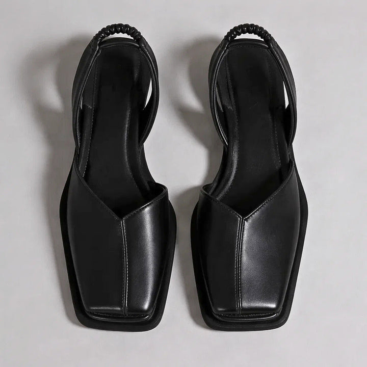 Aveline | Square-Toe Slingback Flats