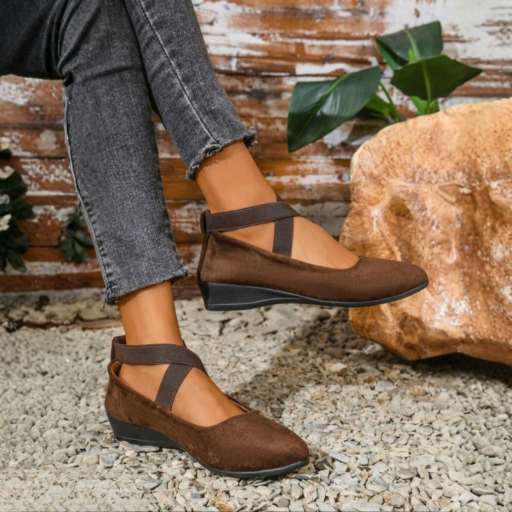 Harper | Comfort Cross-Strap Flats