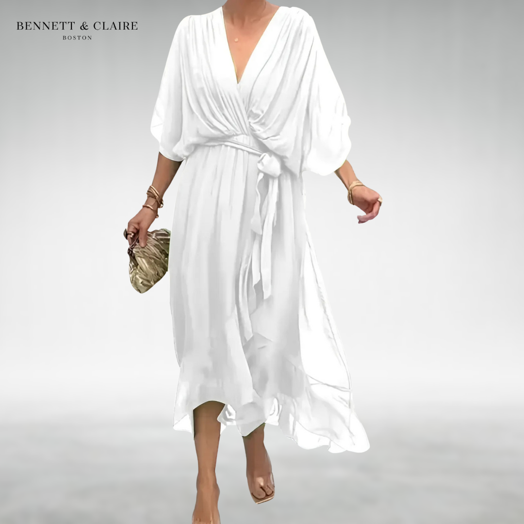 Olivia | Graceful Wrap Midi Dress