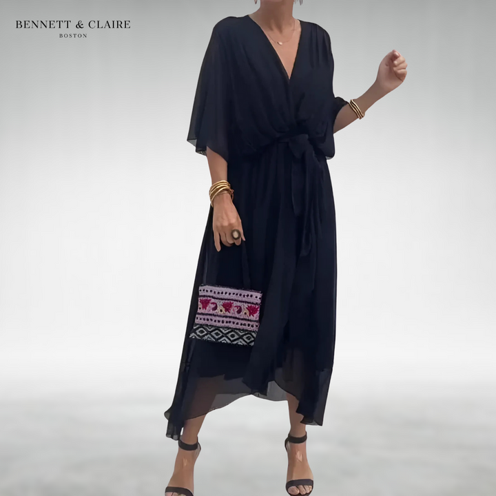 Olivia | Graceful Wrap Midi Dress
