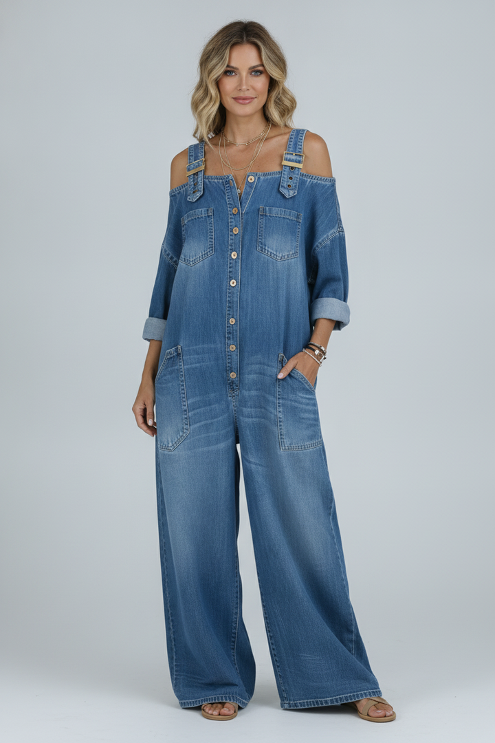 Brooke | Relaxed Denim Jumpsuit