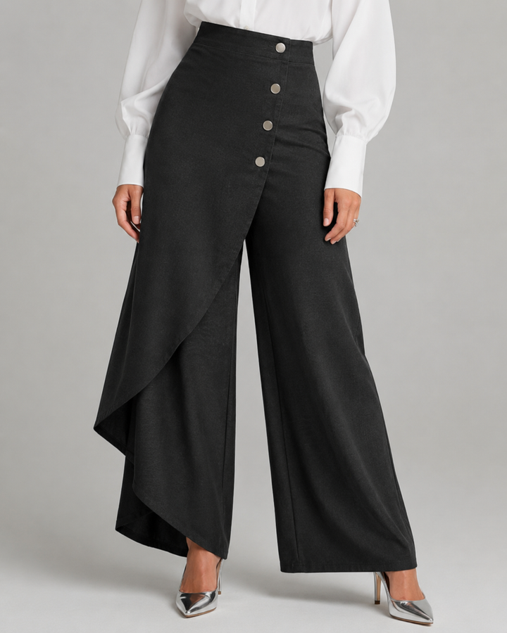 BRIDGERTON | Denim Wrap Trousers