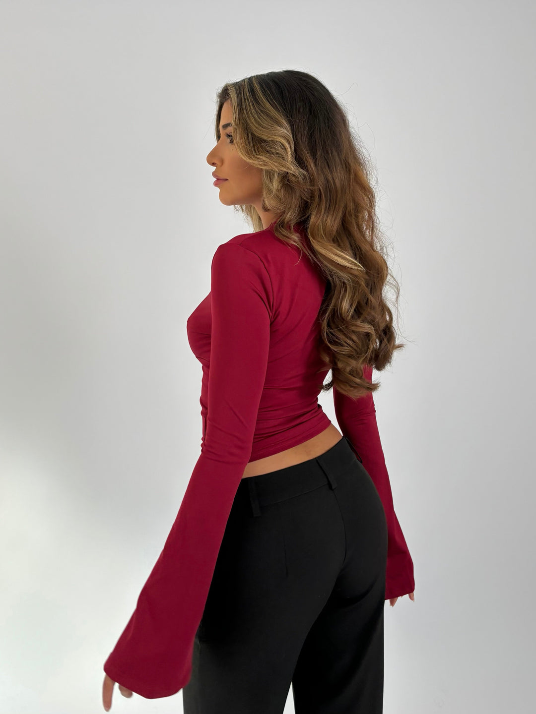 Seraphina | Crimson Lace Top