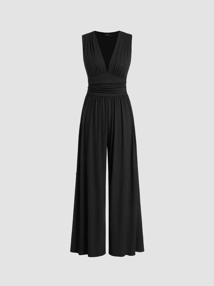 Bridgerton | Chic Sleeveless Wide-Leg Jumpsuit