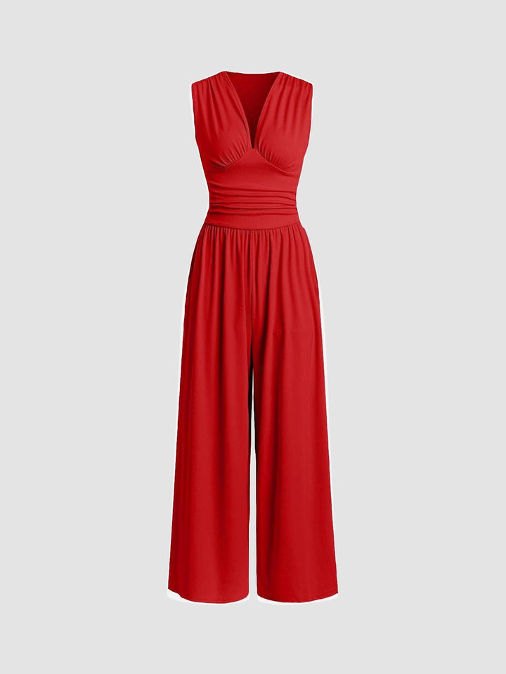 Bridgerton | Chic Sleeveless Wide-Leg Jumpsuit