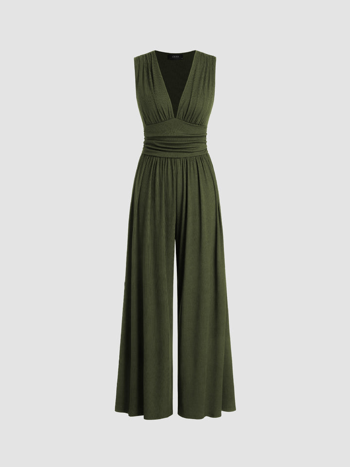 Bridgerton | Chic Sleeveless Wide-Leg Jumpsuit