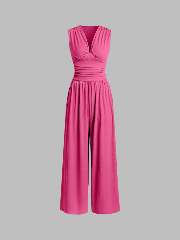 Bridgerton | Chic Sleeveless Wide-Leg Jumpsuit