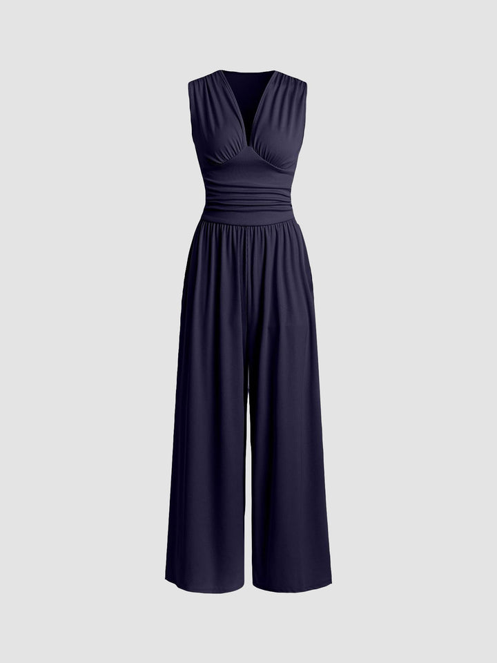 Bridgerton | Chic Sleeveless Wide-Leg Jumpsuit