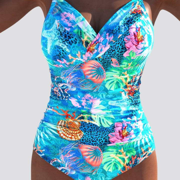 Orelia | Ocean Print Swimsuit