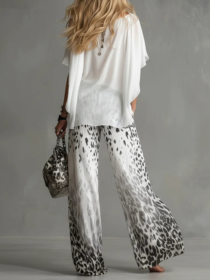 Elvaria | Printed Wide-Leg Jumpsuit