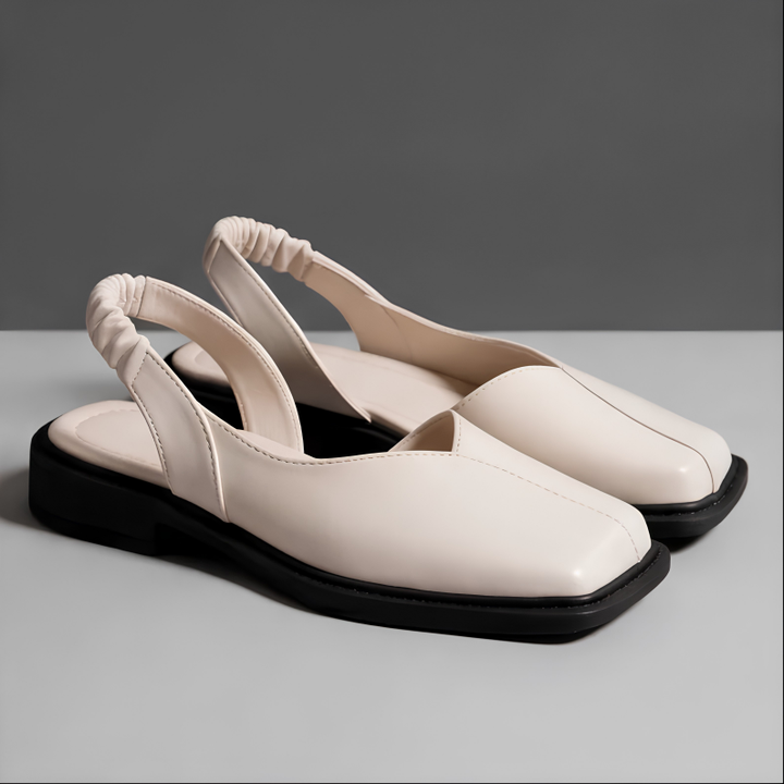 Aveline | Square-Toe Slingback Flats