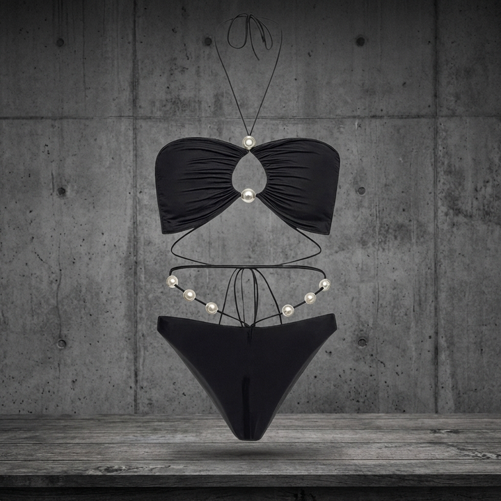 BRIDGERTON | WOMEN'S BIKINI SET | STRAPPY | PEARL DETAIL
