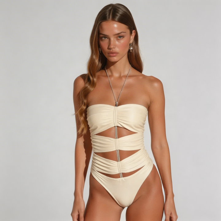 BRIDGERTON  | WOMEN'S ONE-PIECE SWIMSUIT | CUTOUT | STRAPPY