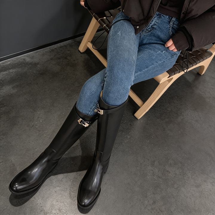 BRIDGERTON | WOMEN'S BOOTS | KNEE HIGH | BUCKLE