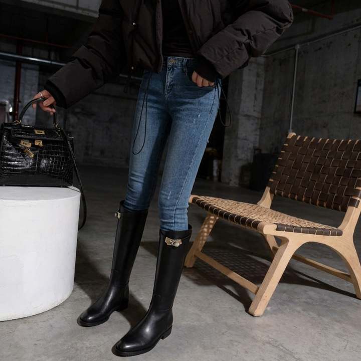 BRIDGERTON | WOMEN'S BOOTS | KNEE HIGH | BUCKLE