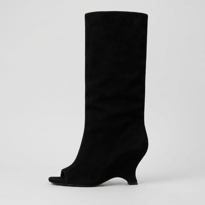 BRIDGERTON | WOMEN'S BOOTS | PEEP TOE | SUEDE