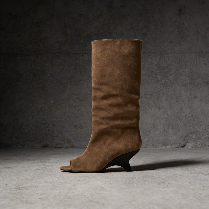 BRIDGERTON | WOMEN'S BOOTS | PEEP TOE | SUEDE