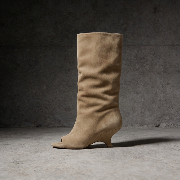 BRIDGERTON | WOMEN'S BOOTS | PEEP TOE | SUEDE