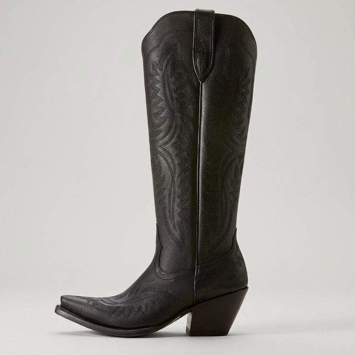 Sorellia | Embroidered Western Heels