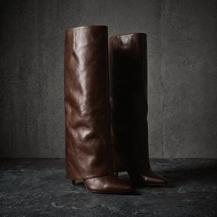Valessia | Sculpt Heel Knee Heels