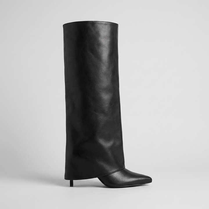 Valessia | Sculpt Heel Knee Heels