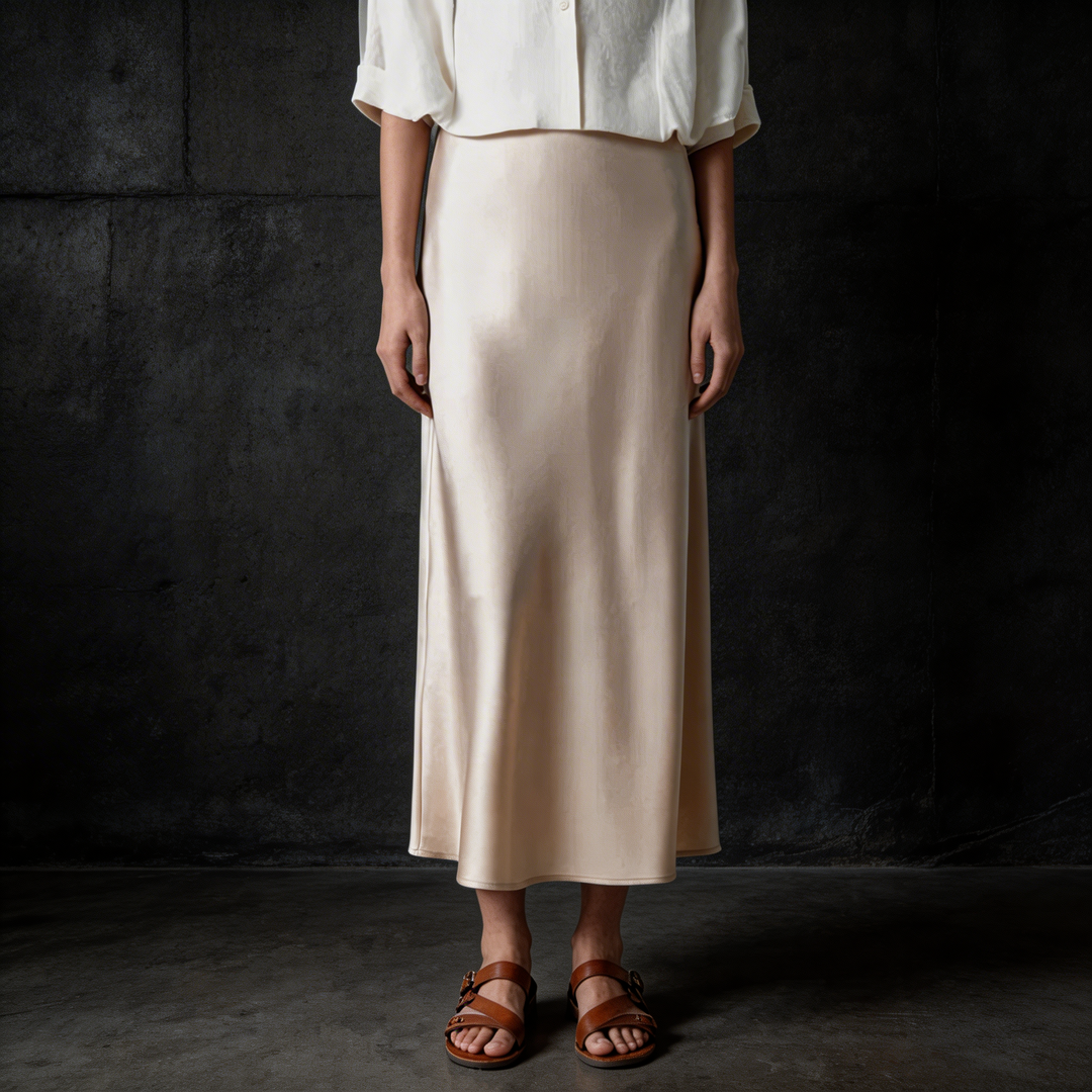 Kayla | SKIRT MIDI SILK