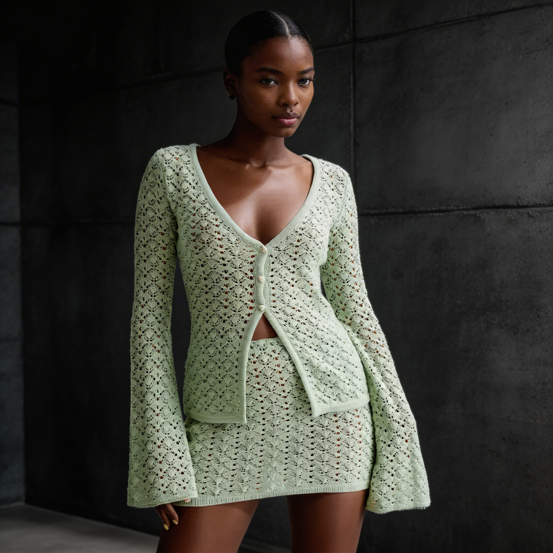 BRIDGERTON  | WOMEN'S TWO-PIECE SET | CROCHET | KNIT