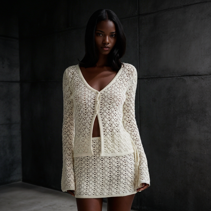 BRIDGERTON  | WOMEN'S TWO-PIECE SET | CROCHET | KNIT