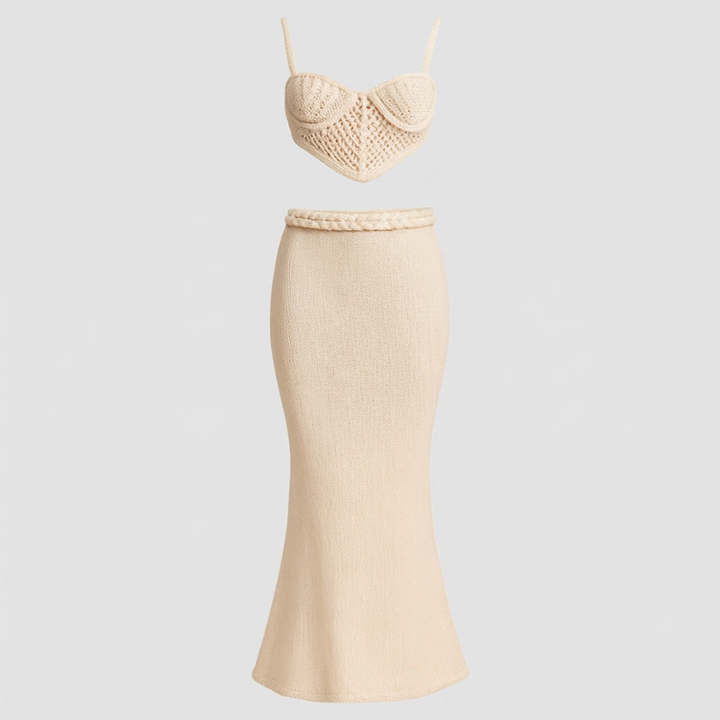 BRIDGERTON  | WOMEN'S TWO-PIECE SET | CROCHET | BRALETTE