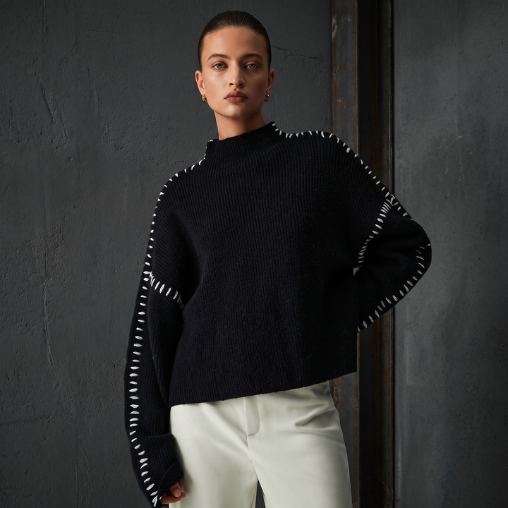 BRIDGERTON  | WOMEN'S SWEATER | RIBBED | STITCH DETAIL