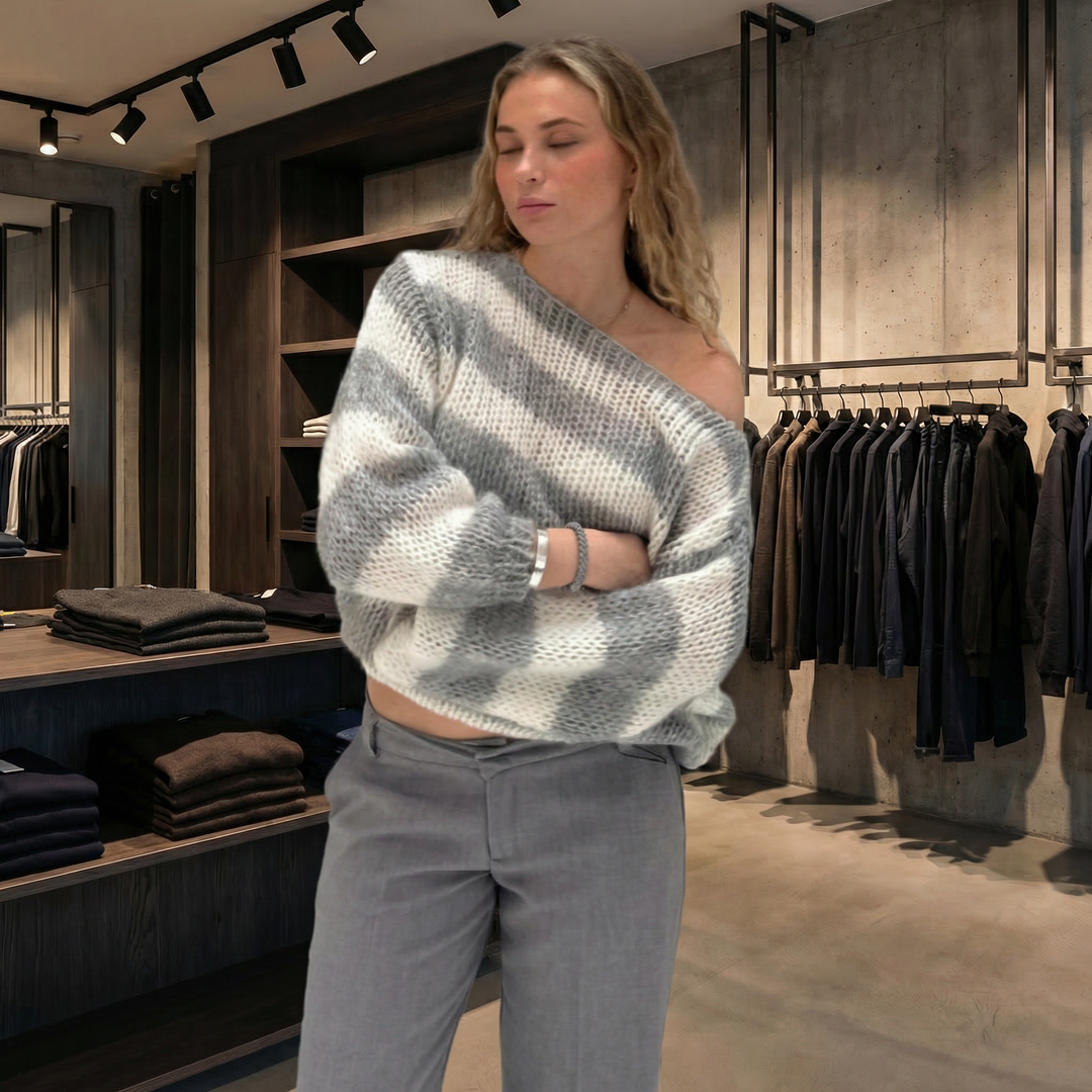 BRIDGERTON  | WOMEN'S SWEATER | LONG SLEEVE | STRIPED