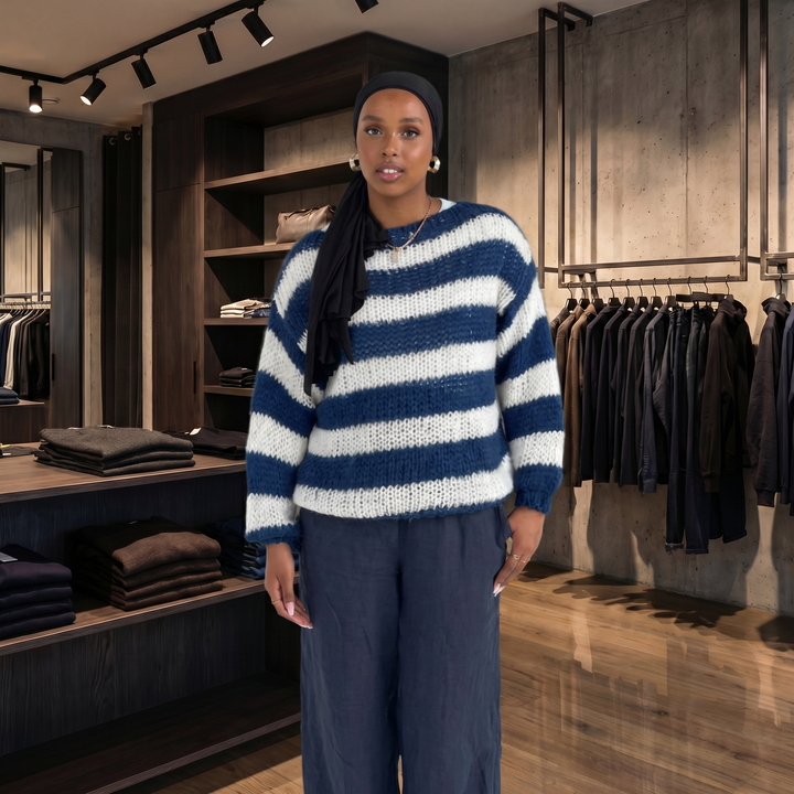 BRIDGERTON  | WOMEN'S SWEATER | LONG SLEEVE | STRIPED