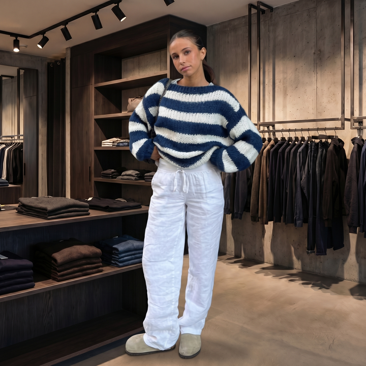 BRIDGERTON  | WOMEN'S SWEATER | LONG SLEEVE | STRIPED
