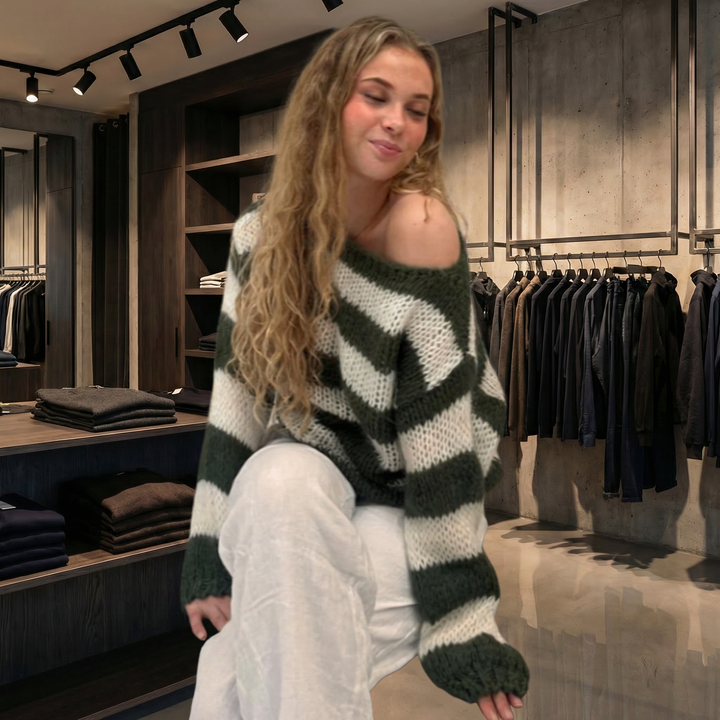 BRIDGERTON  | WOMEN'S SWEATER | LONG SLEEVE | STRIPED
