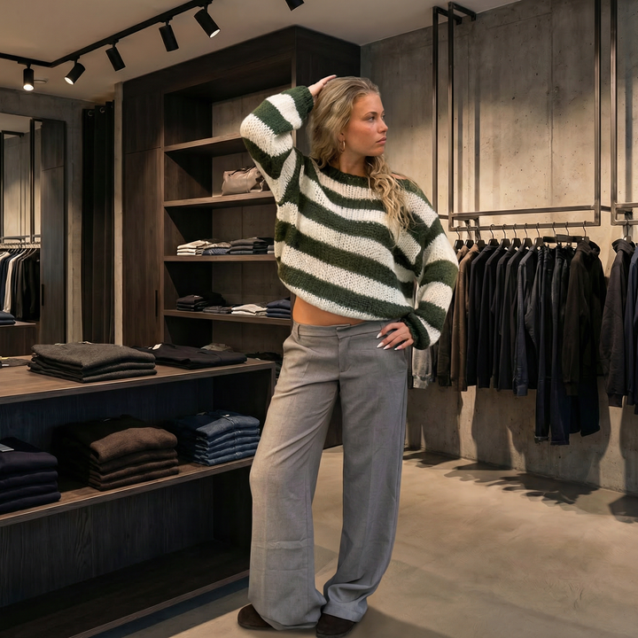 BRIDGERTON  | WOMEN'S SWEATER | LONG SLEEVE | STRIPED