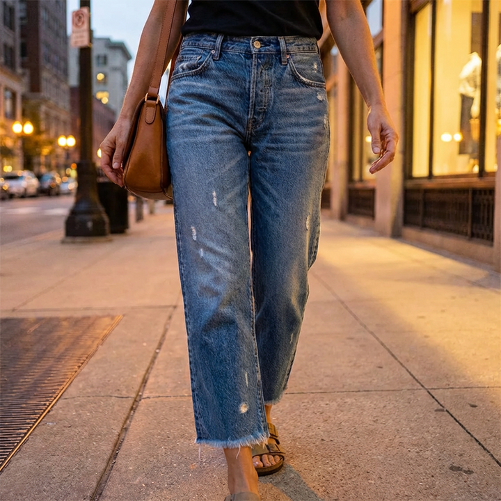 Emma | Relaxed Straight-Leg Jeans