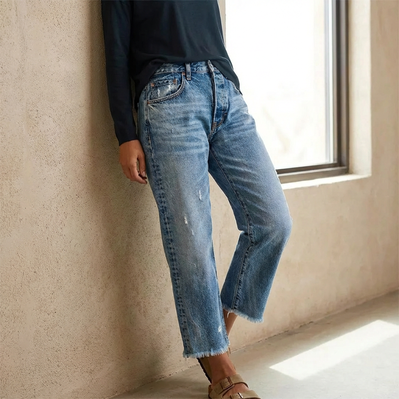 Emma | Relaxed Straight-Leg Jeans