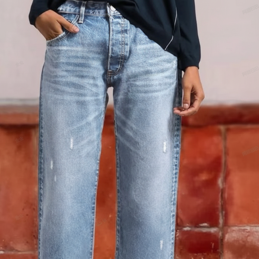 Emma | Relaxed Straight-Leg Jeans