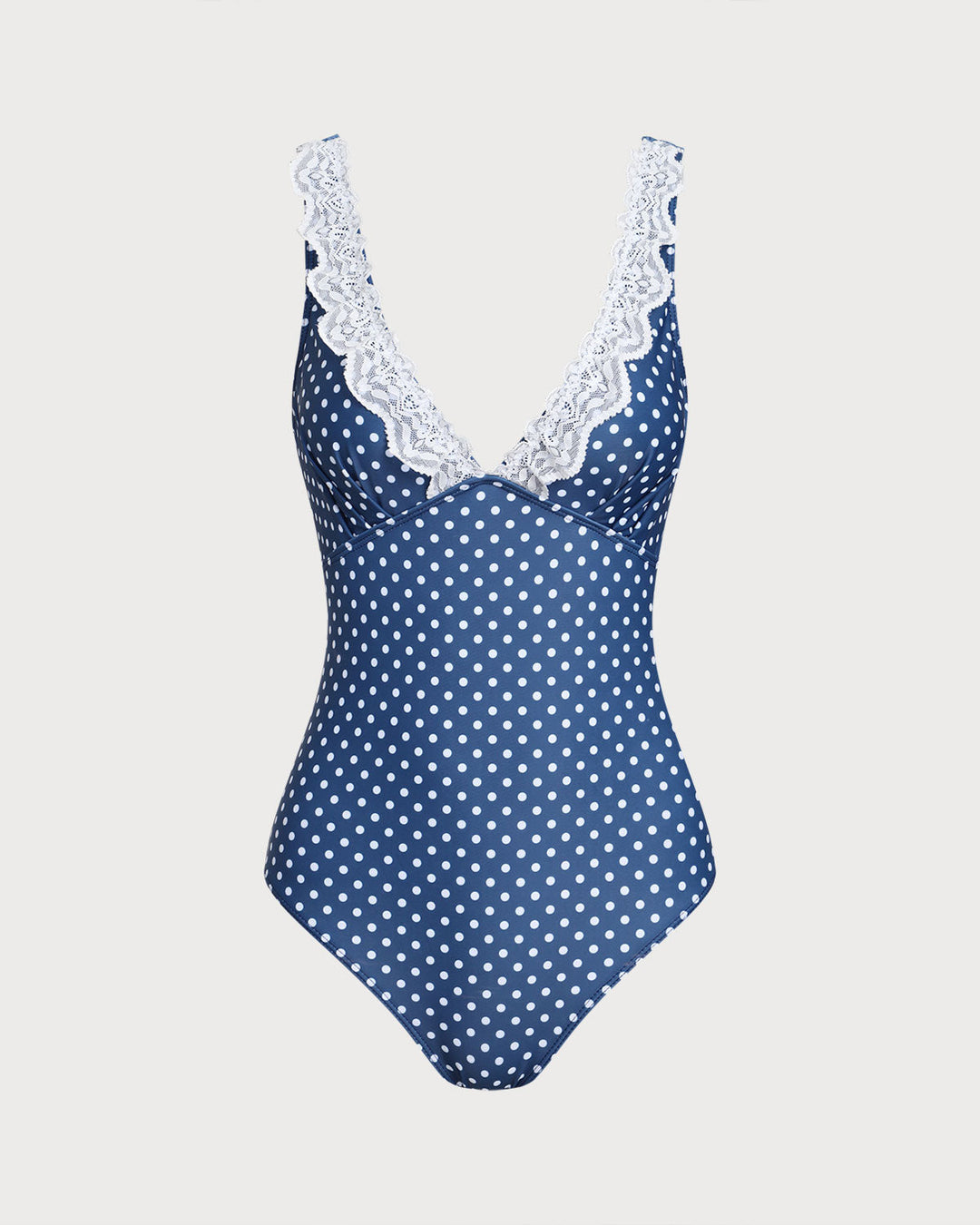 Marbella | Blue Polka Dot One-Piece Swimsuit