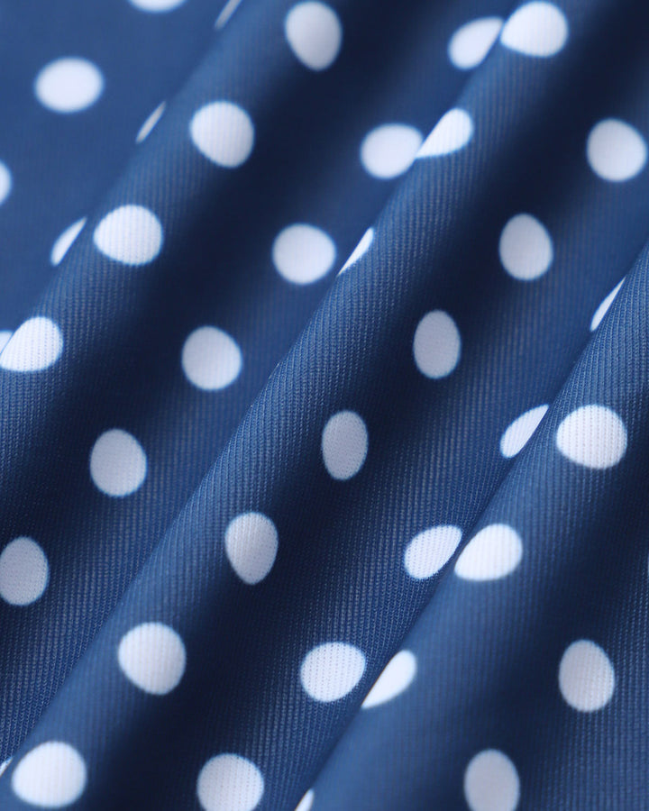 Marbella | Blue Polka Dot One-Piece Swimsuit